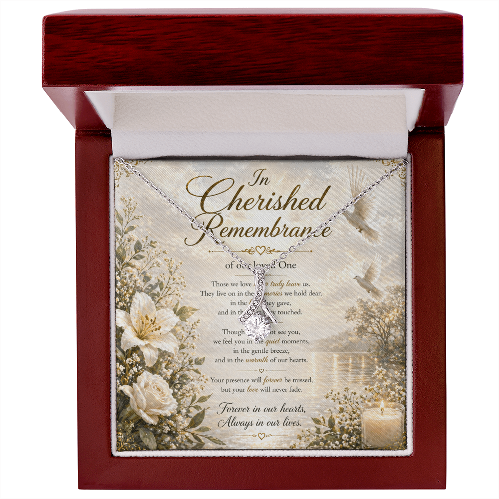 Always Cherished & Forever Missed Necklace Gift set