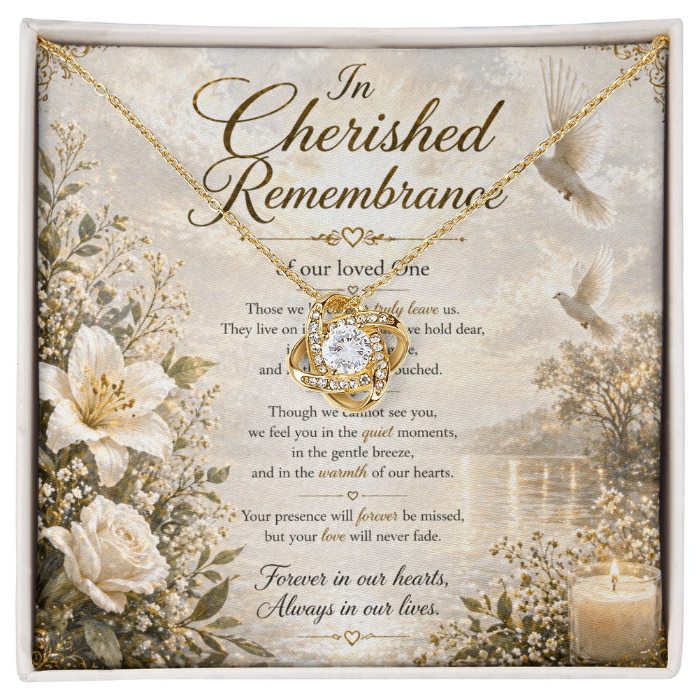 In Cherished Remembrance Of Our Love One Necklace Gift Set