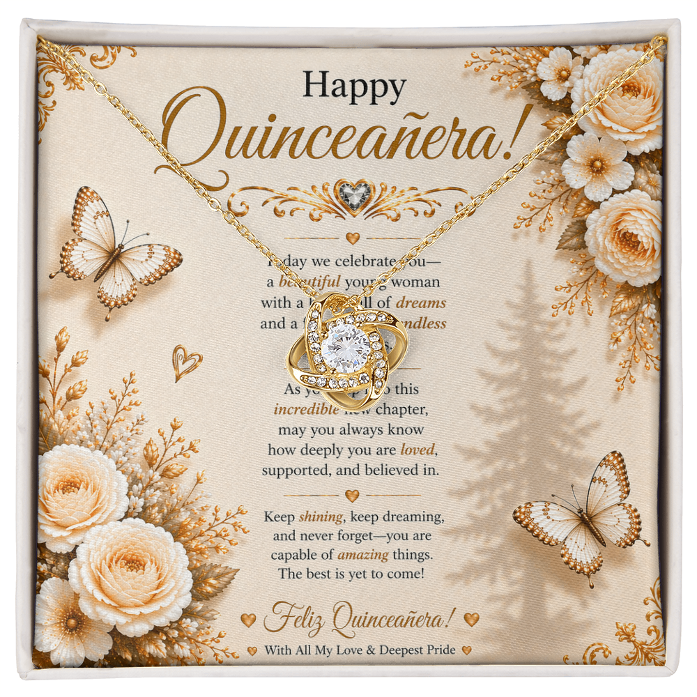 Feliz Quinceañera Elegant & Charming Wishes Card Gift Set
