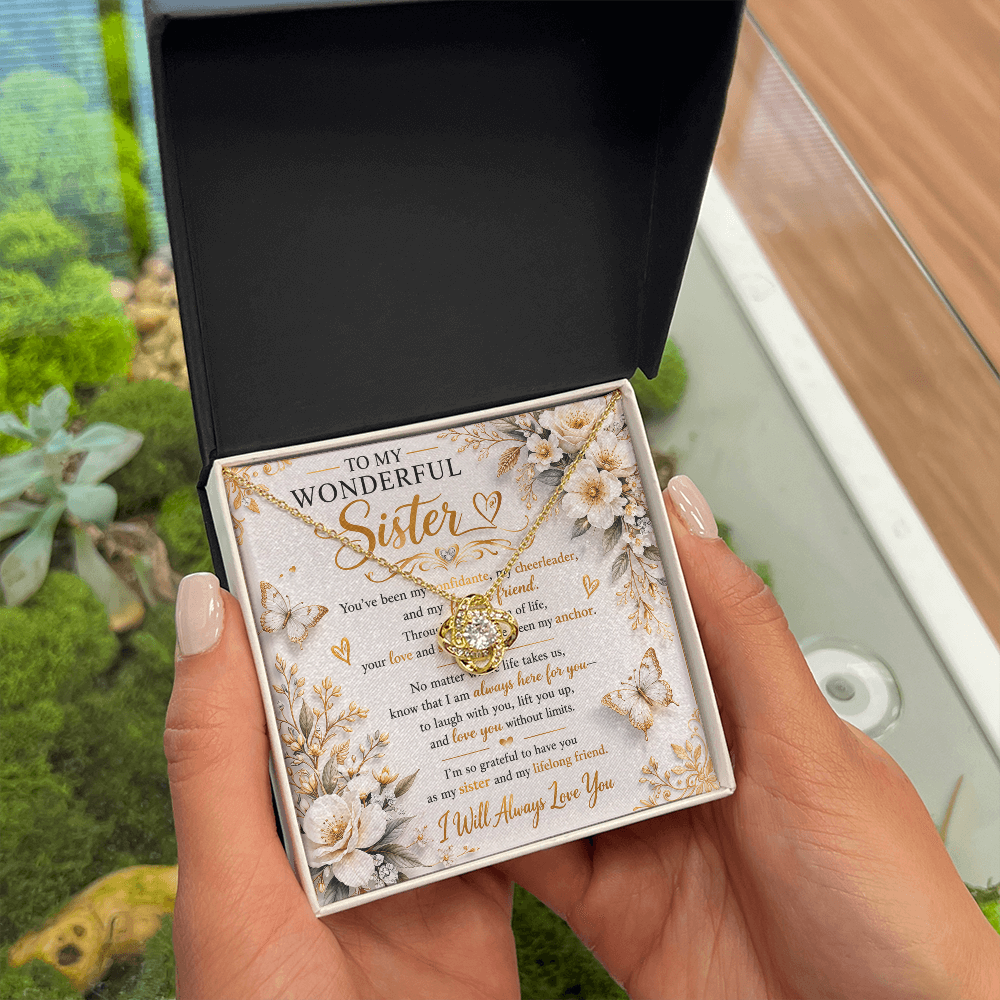 To My Wonderful Sister Necklace Gift Set