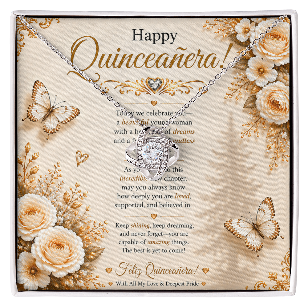 Feliz Quinceañera Elegant & Charming Wishes Card Gift Set