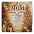 Elegant Holiday Wishes Card For Mom Gift Set