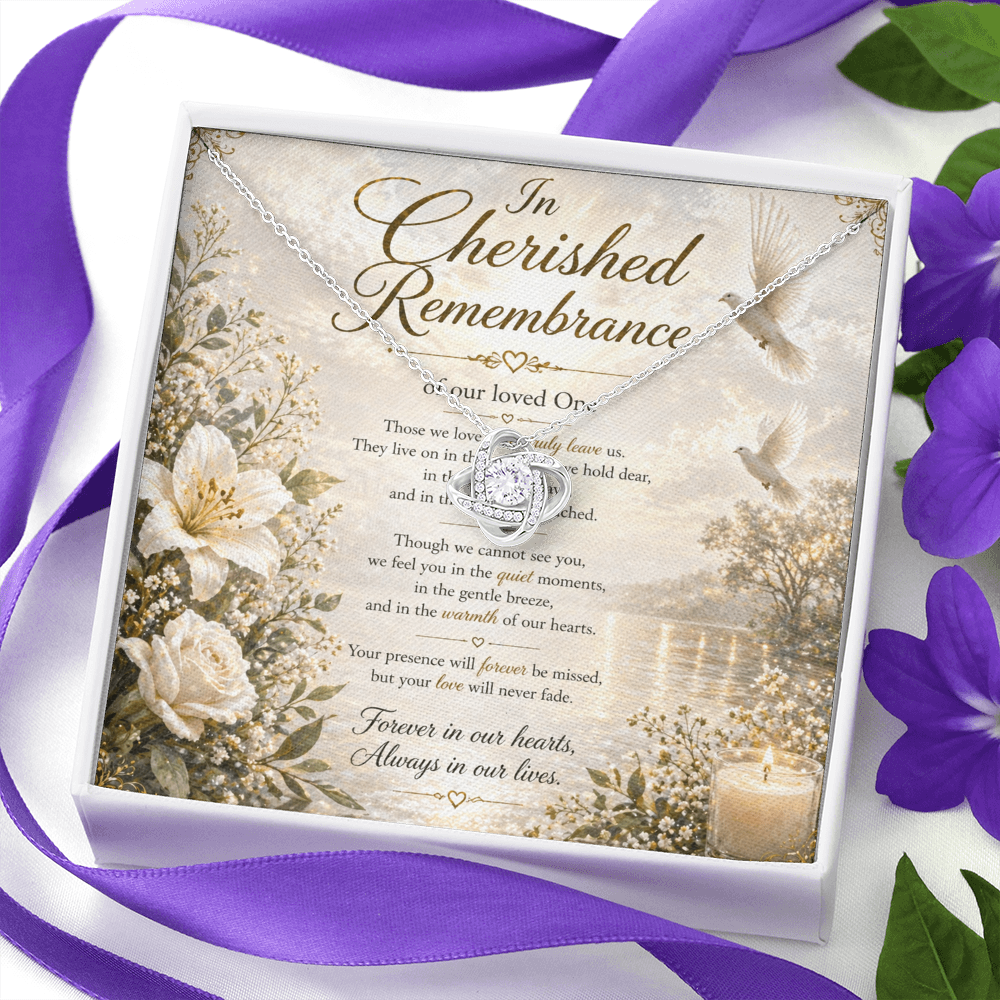 In Cherished Remembrance Of Our Love One Necklace Gift Set