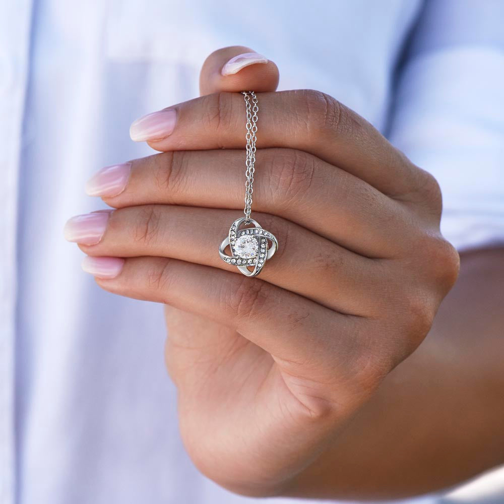 To My Lovely Wife – Love Knot Necklace