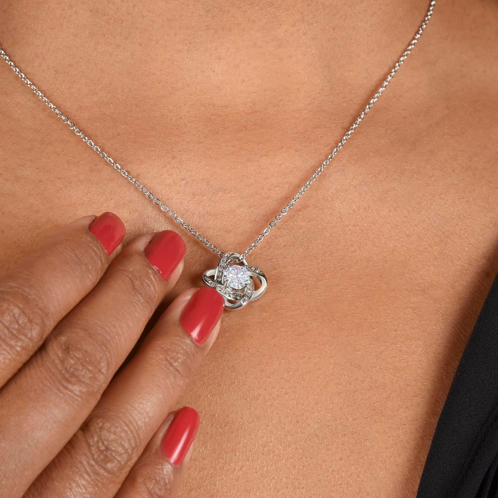 To My Lovely Wife – Love Knot Necklace