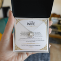 To My Lovely Wife – Love Knot Necklace