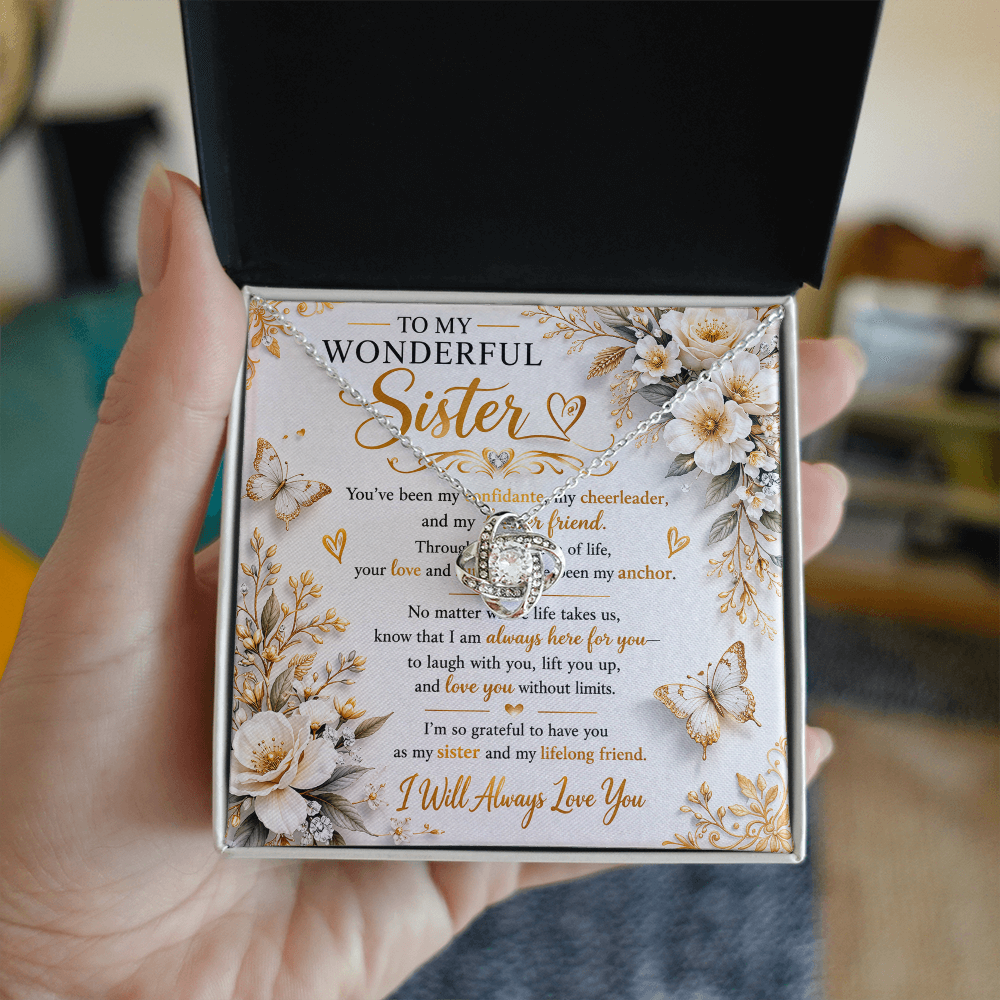 To My Wonderful Sister Necklace Gift Set