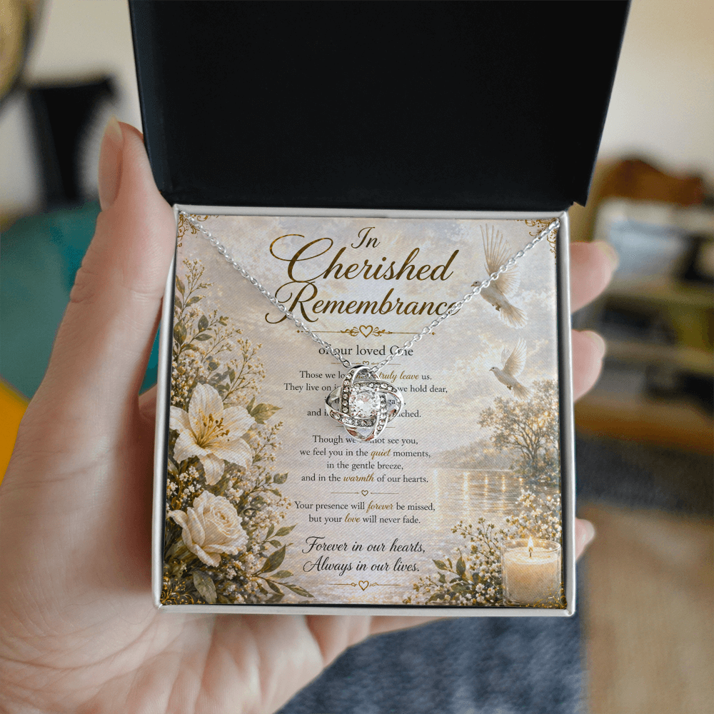 In Cherished Remembrance Of Our Love One Necklace Gift Set