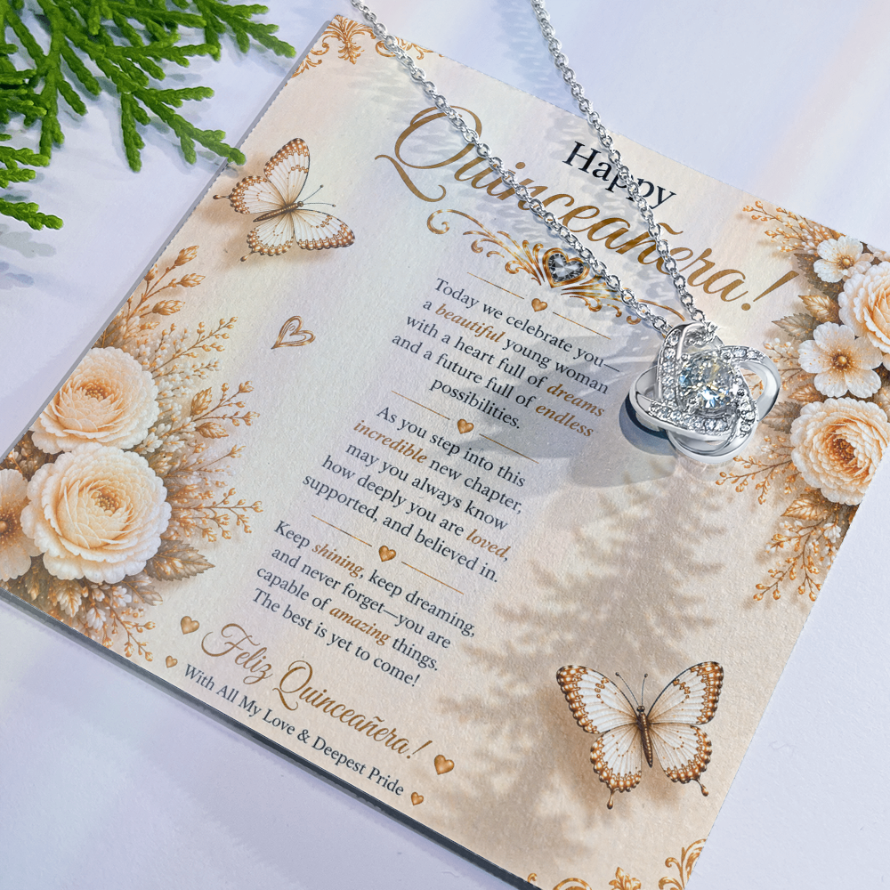 Feliz Quinceañera Elegant & Charming Wishes Card Gift Set