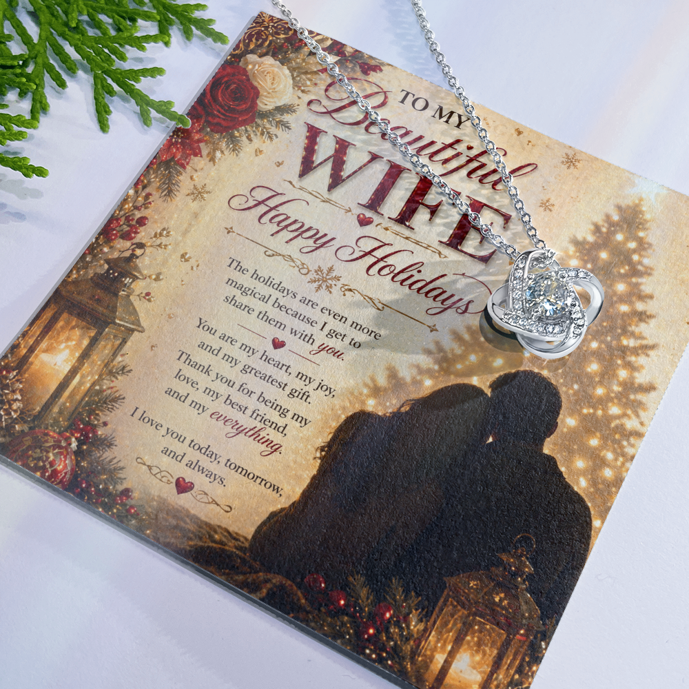 Magical Holiday Greeting Card For My Wife Gift Set