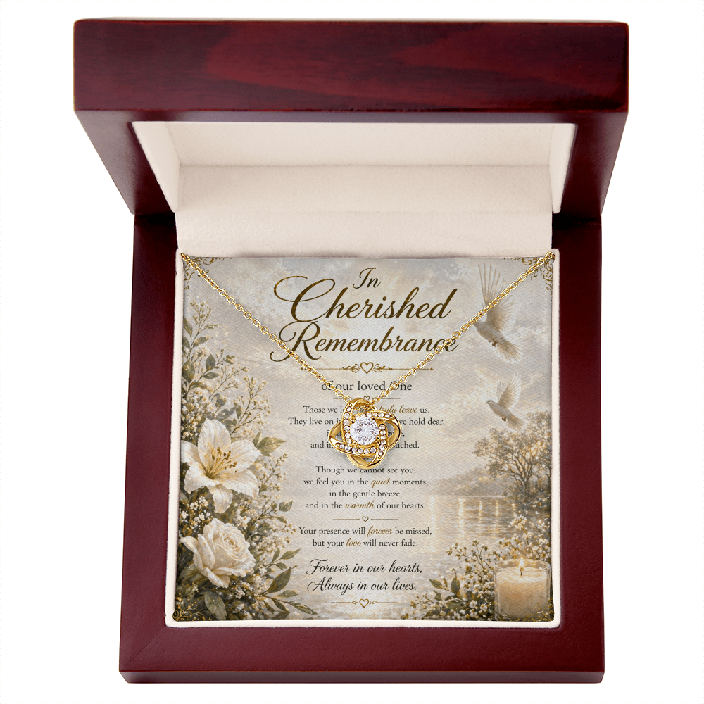 In Cherished Remembrance Of Our Love One Necklace Gift Set