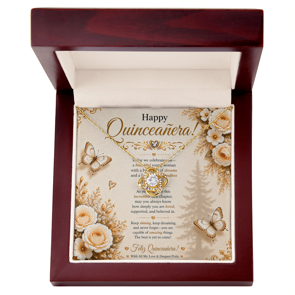 Feliz Quinceañera Elegant & Charming Wishes Card Gift Set