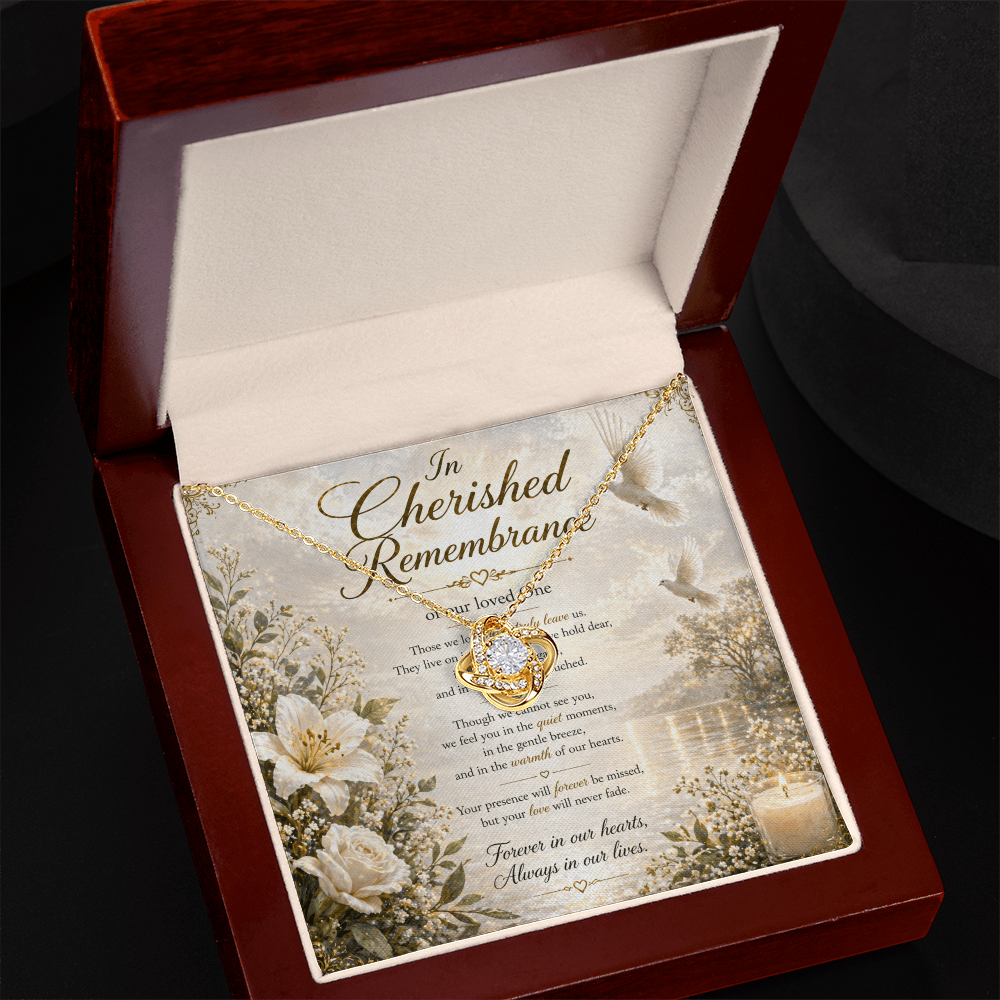 In Cherished Remembrance Of Our Love One Necklace Gift Set