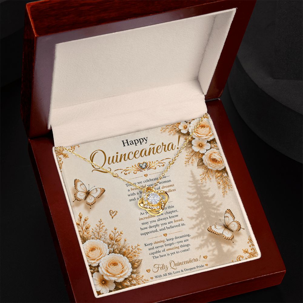 Feliz Quinceañera Elegant & Charming Wishes Card Gift Set
