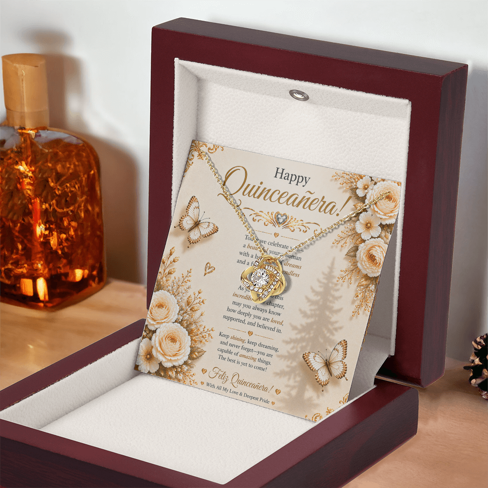 Feliz Quinceañera Elegant & Charming Wishes Card Gift Set