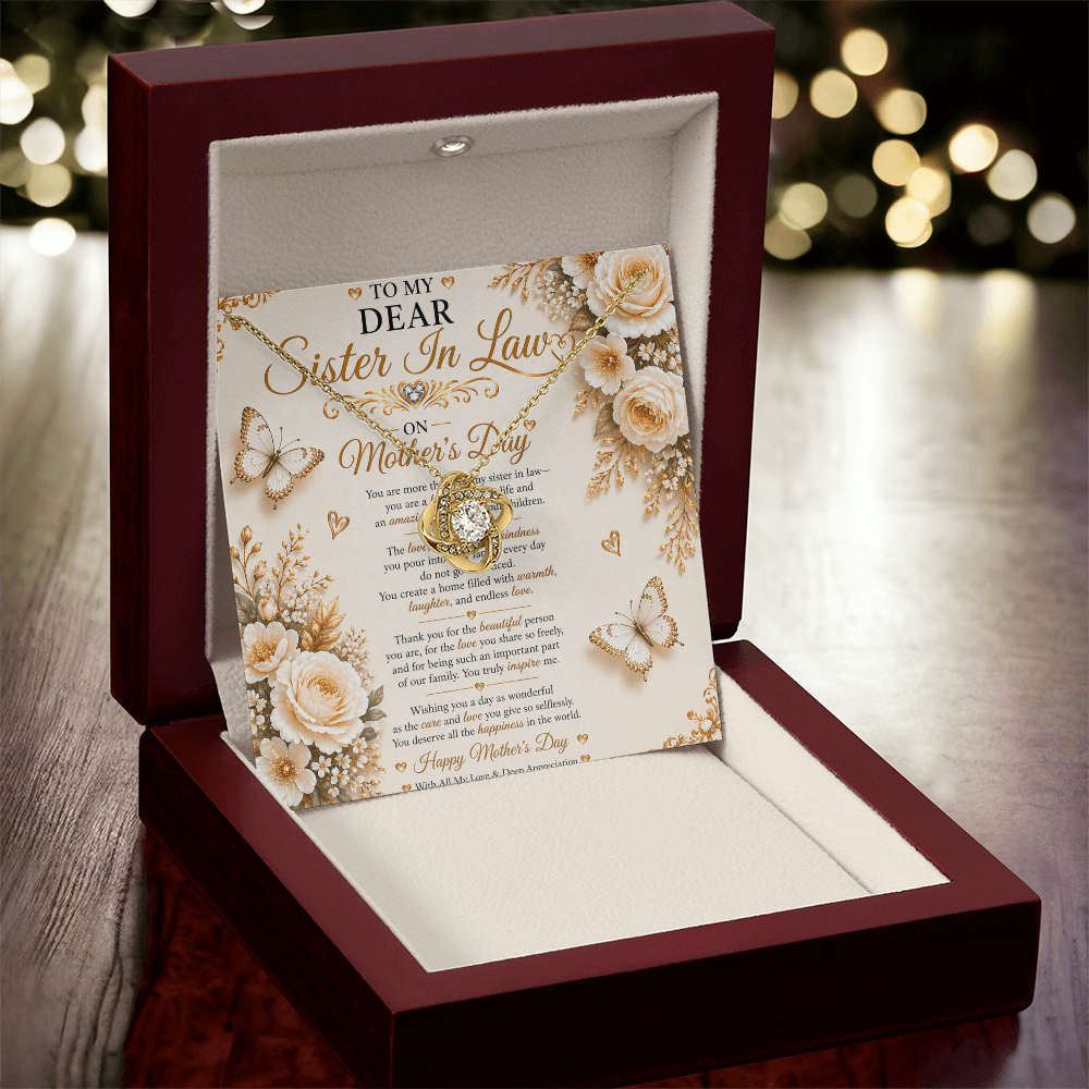 Elegant & Charming Mother's Day Wishes Card For My Sister-In-Law Gift Set