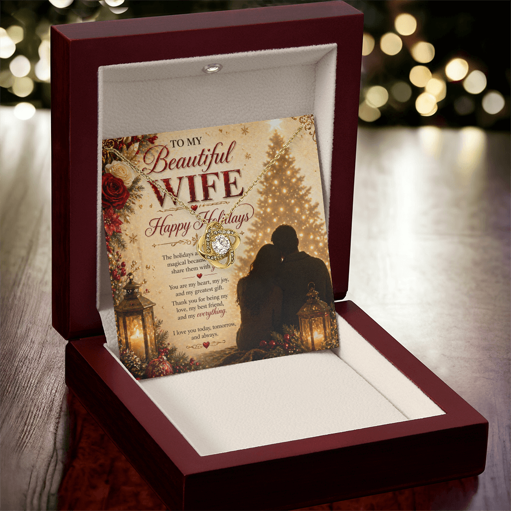 Magical Holiday Greeting Card For My Wife Gift Set