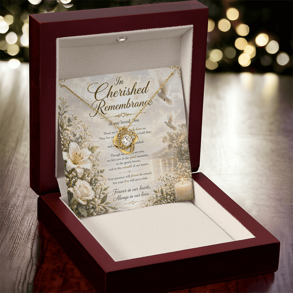 In Cherished Remembrance Of Our Love One Necklace Gift Set