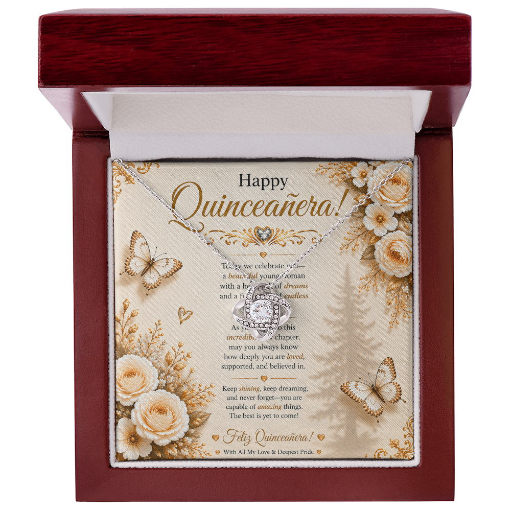 Feliz Quinceañera Elegant & Charming Wishes Card Gift Set