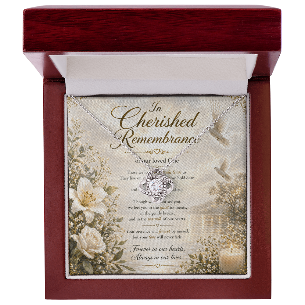 In Cherished Remembrance Of Our Love One Necklace Gift Set