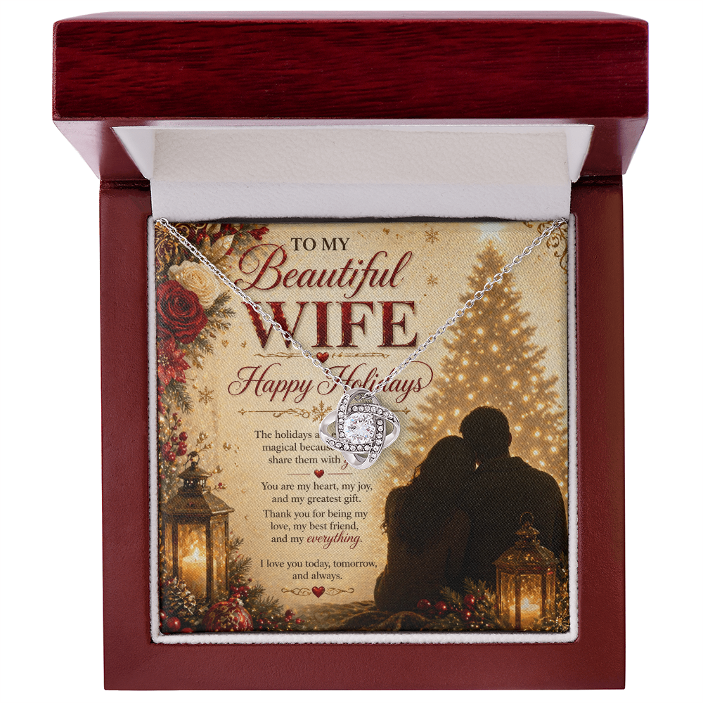 Magical Holiday Greeting Card For My Wife Gift Set