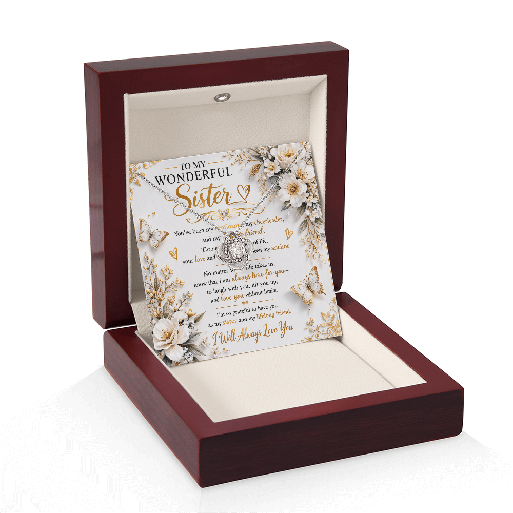 To My Wonderful Sister Necklace Gift Set