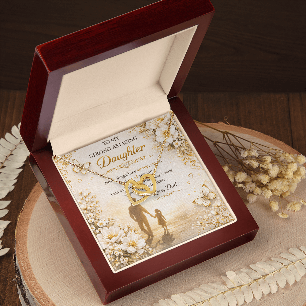 To My Strong & Amazing Daughter Necklace Gift Set