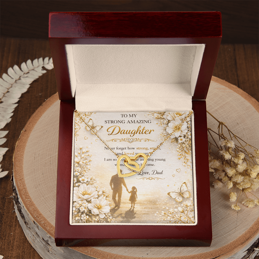 To My Strong & Amazing Daughter Necklace Gift Set