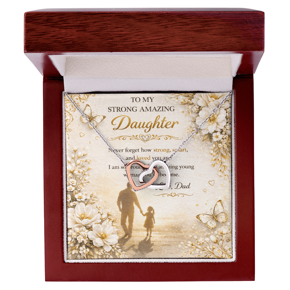 To My Strong & Amazing Daughter Necklace Gift Set