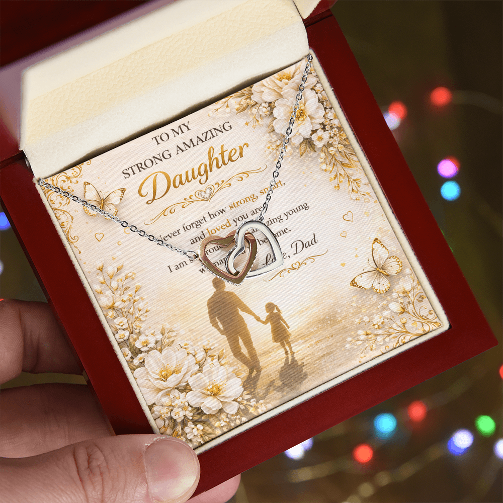 To My Strong & Amazing Daughter Necklace Gift Set