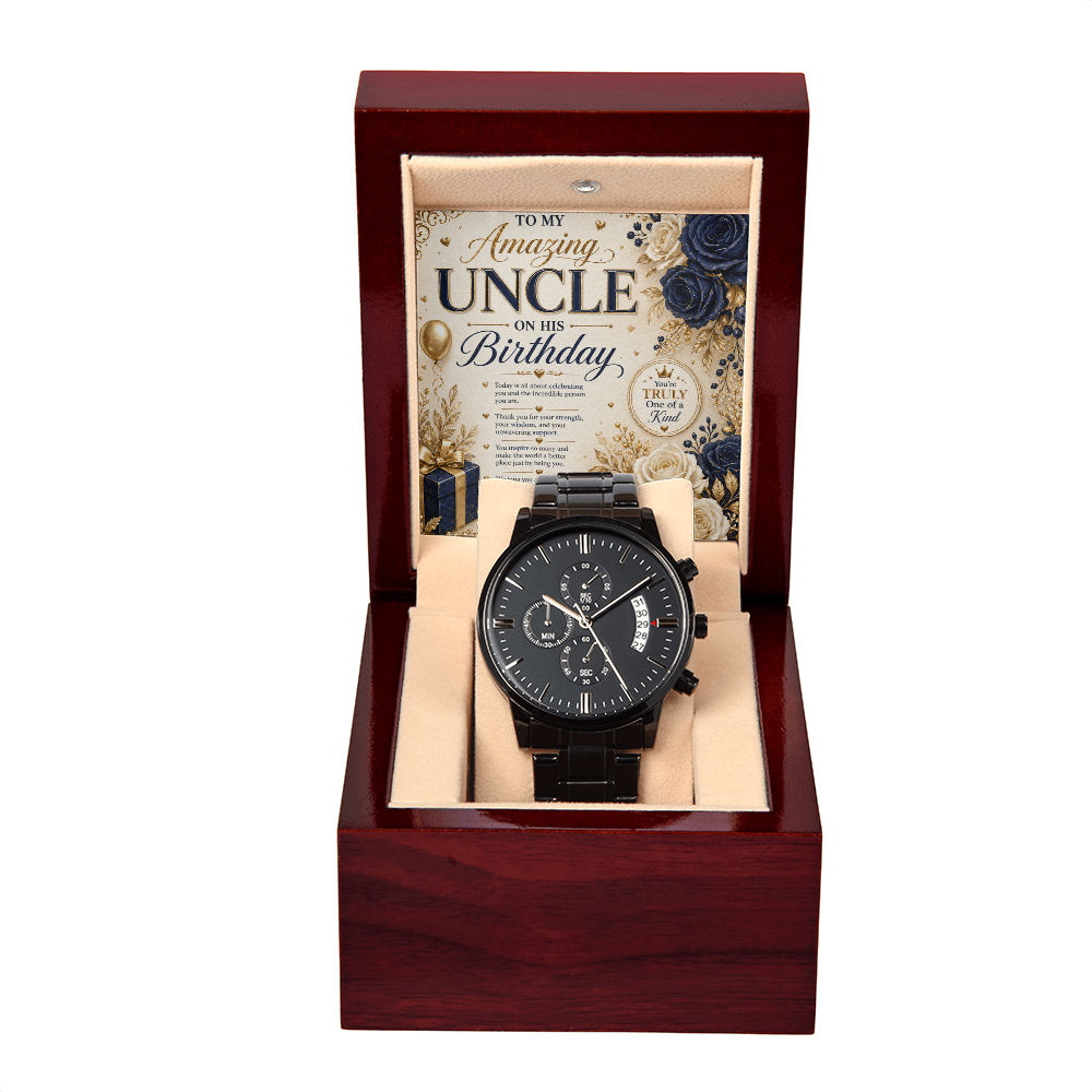 Elegant Birthday Card For Uncle