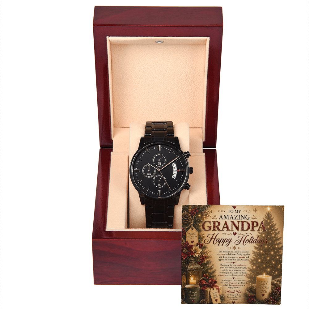 My Amazing & Magnificent Holidays Greeting For Grandpa Gift Set