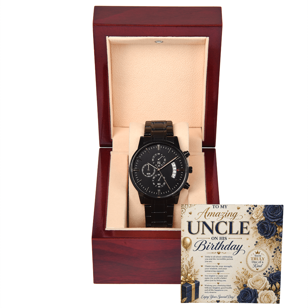 Elegant Birthday Card For Uncle
