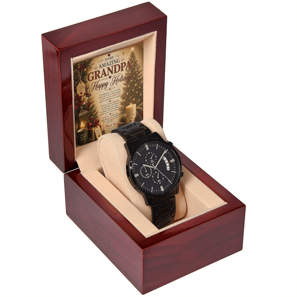 My Amazing & Magnificent Holidays Greeting For Grandpa Gift Set