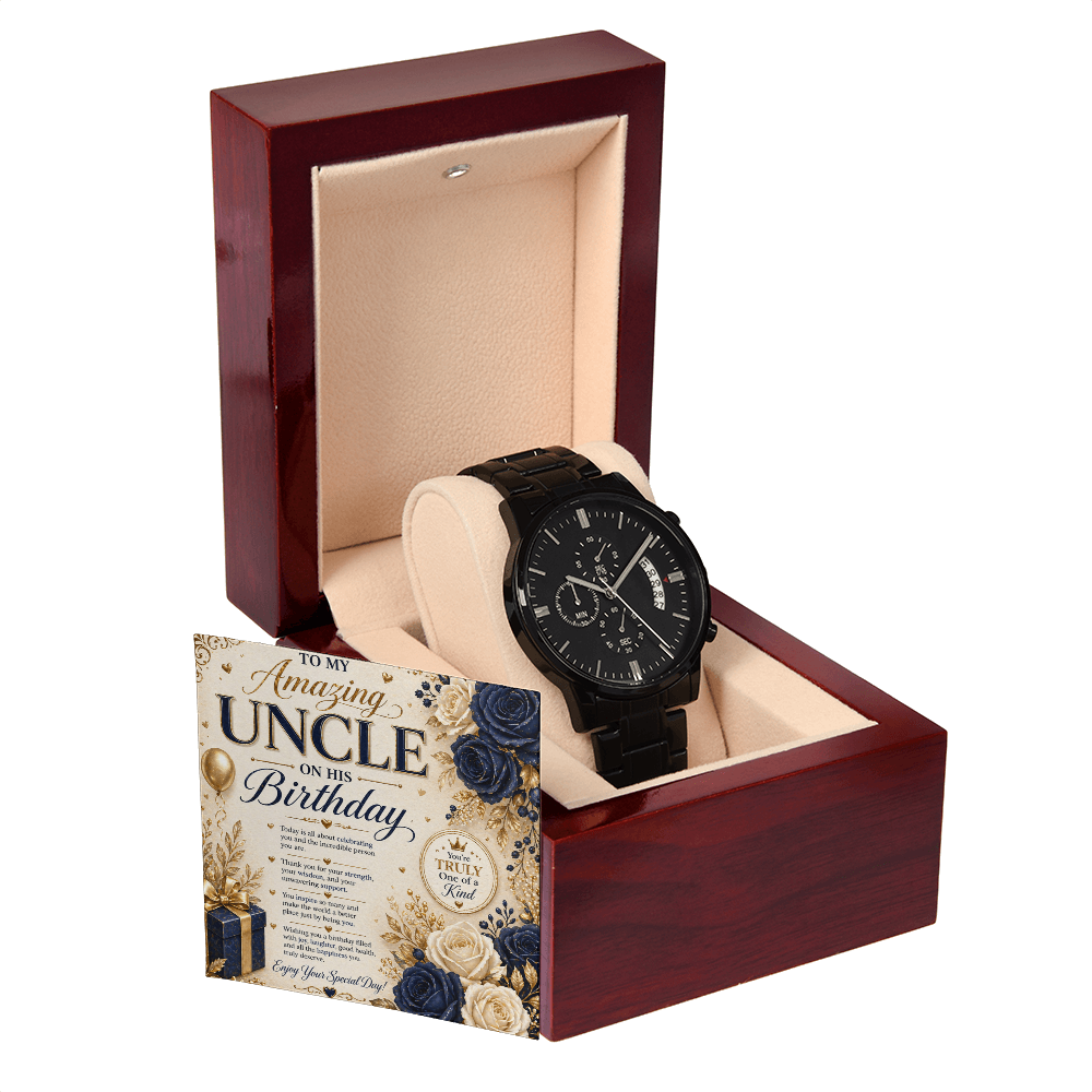 Elegant Birthday Card For Uncle
