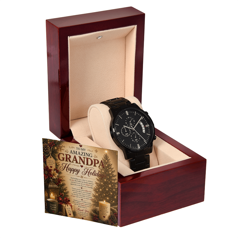 My Amazing & Magnificent Holidays Greeting For Grandpa Gift Set