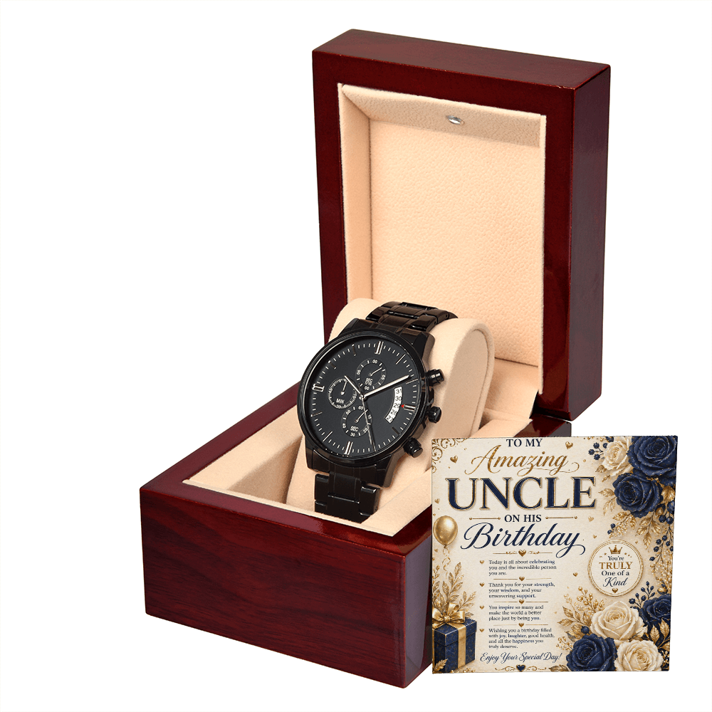 Elegant Birthday Card For Uncle