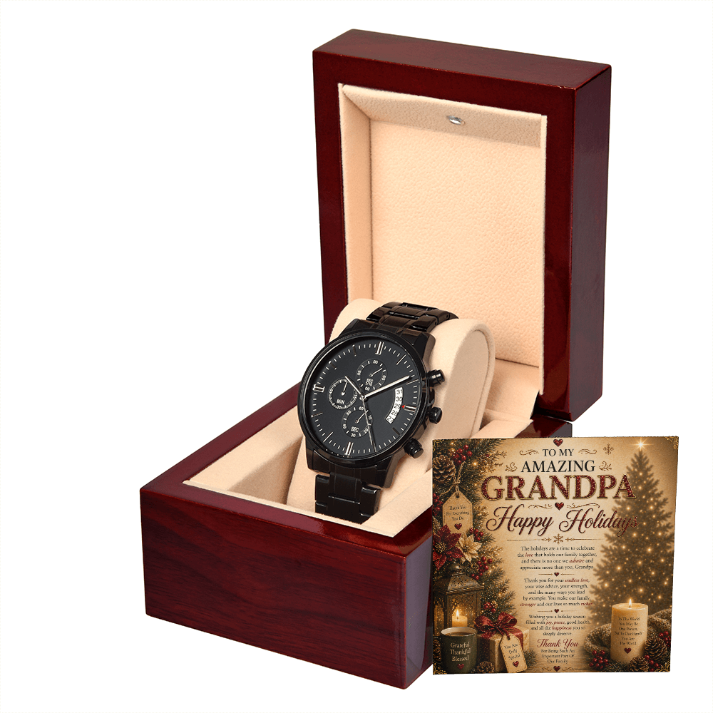 My Amazing & Magnificent Holidays Greeting For Grandpa Gift Set