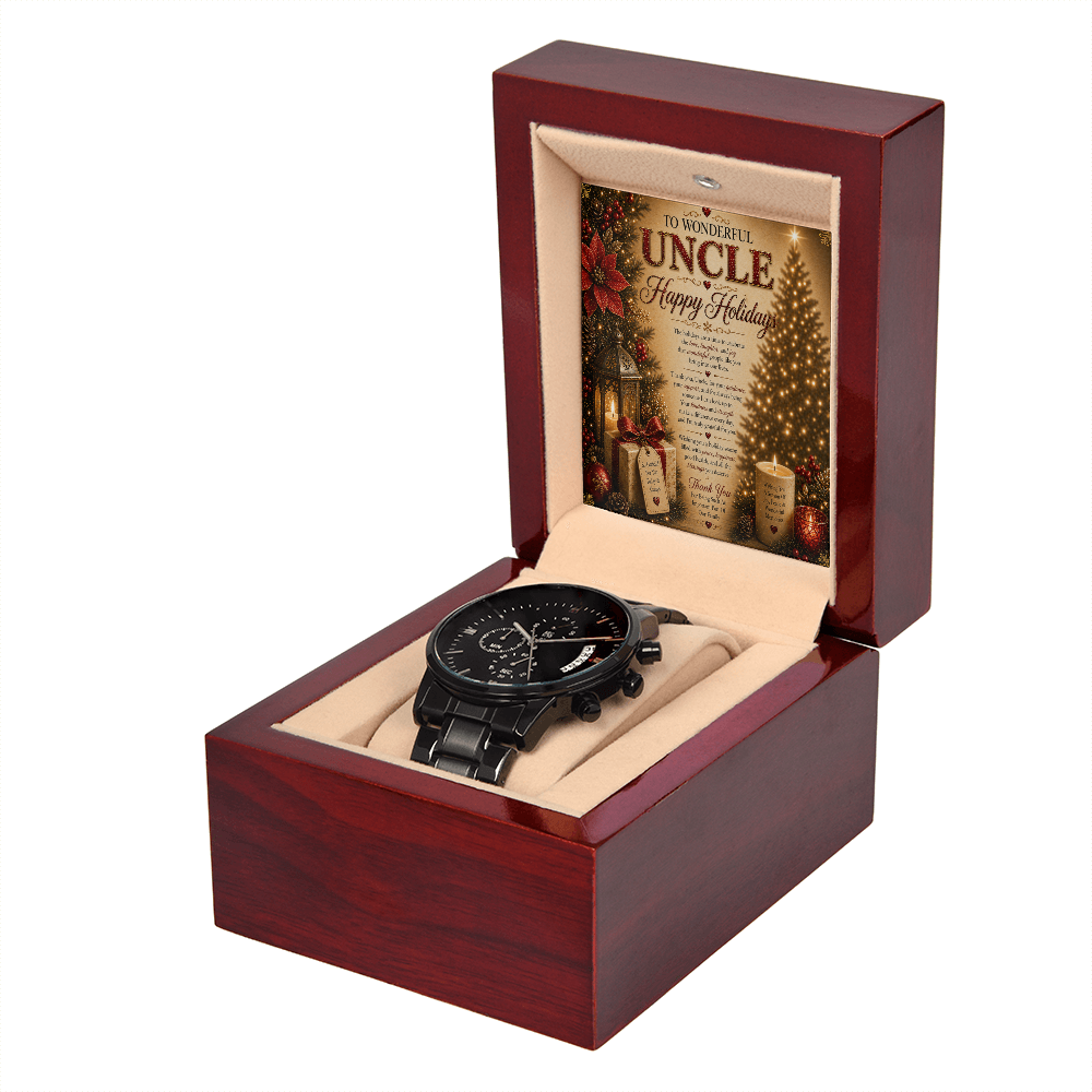Magnificent Holidays Greeting Card For My Beloved Uncle Gift Set