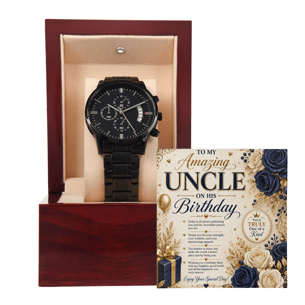 Elegant Birthday Card For Uncle