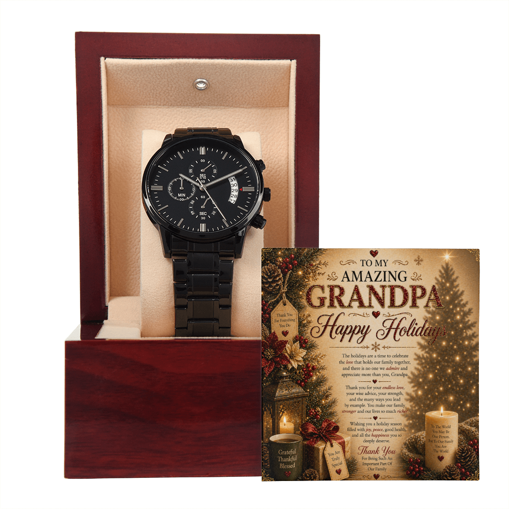 My Amazing & Magnificent Holidays Greeting For Grandpa Gift Set
