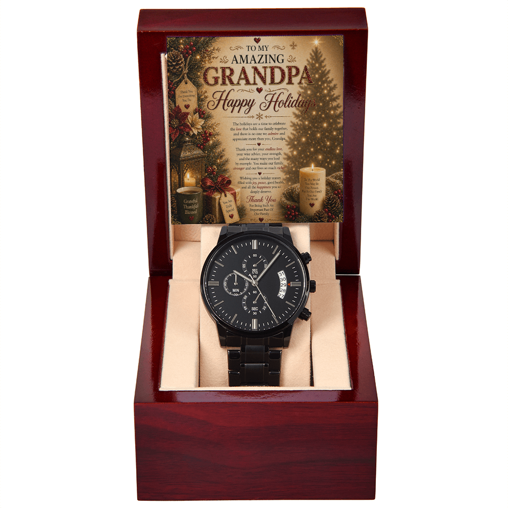 My Amazing & Magnificent Holidays Greeting For Grandpa Gift Set