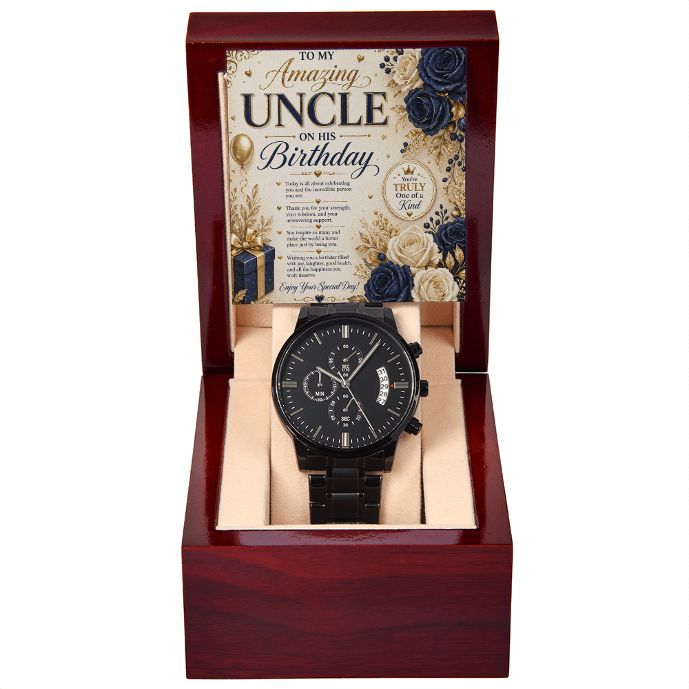 Elegant Birthday Card For Uncle