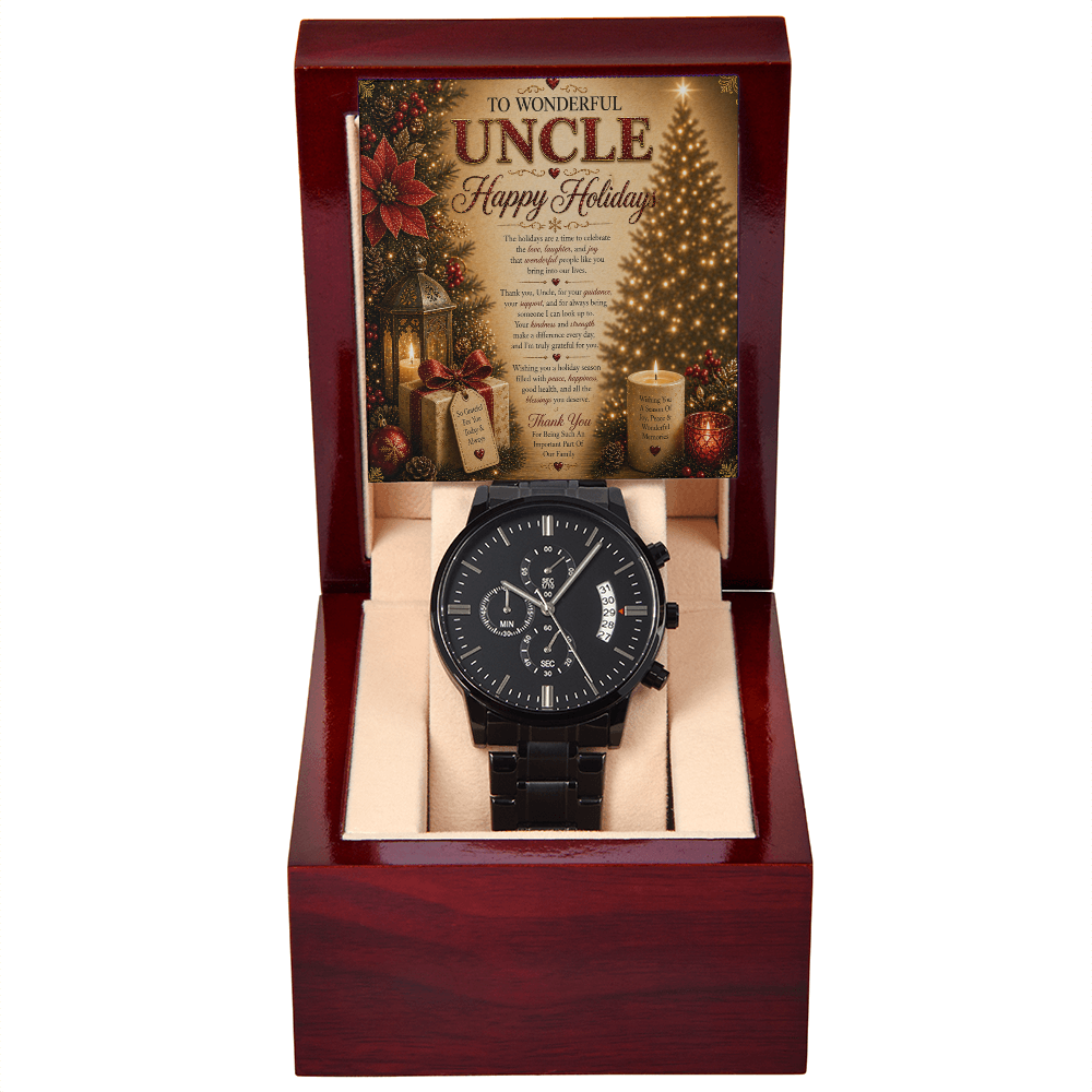 Magnificent Holidays Greeting Card For My Beloved Uncle Gift Set