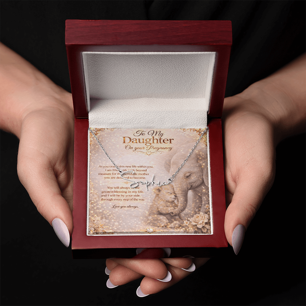 To My Awesome Daughter's Pregnancy Customized Gift Set