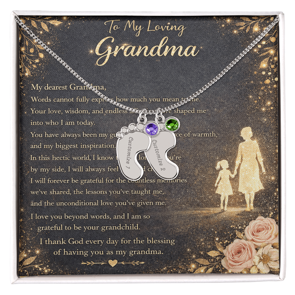 To My Beloved Grandma – Necklace Gift Set