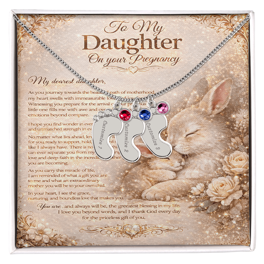 To Our Amazing Daughter's Pregnancy – Necklace Gift
