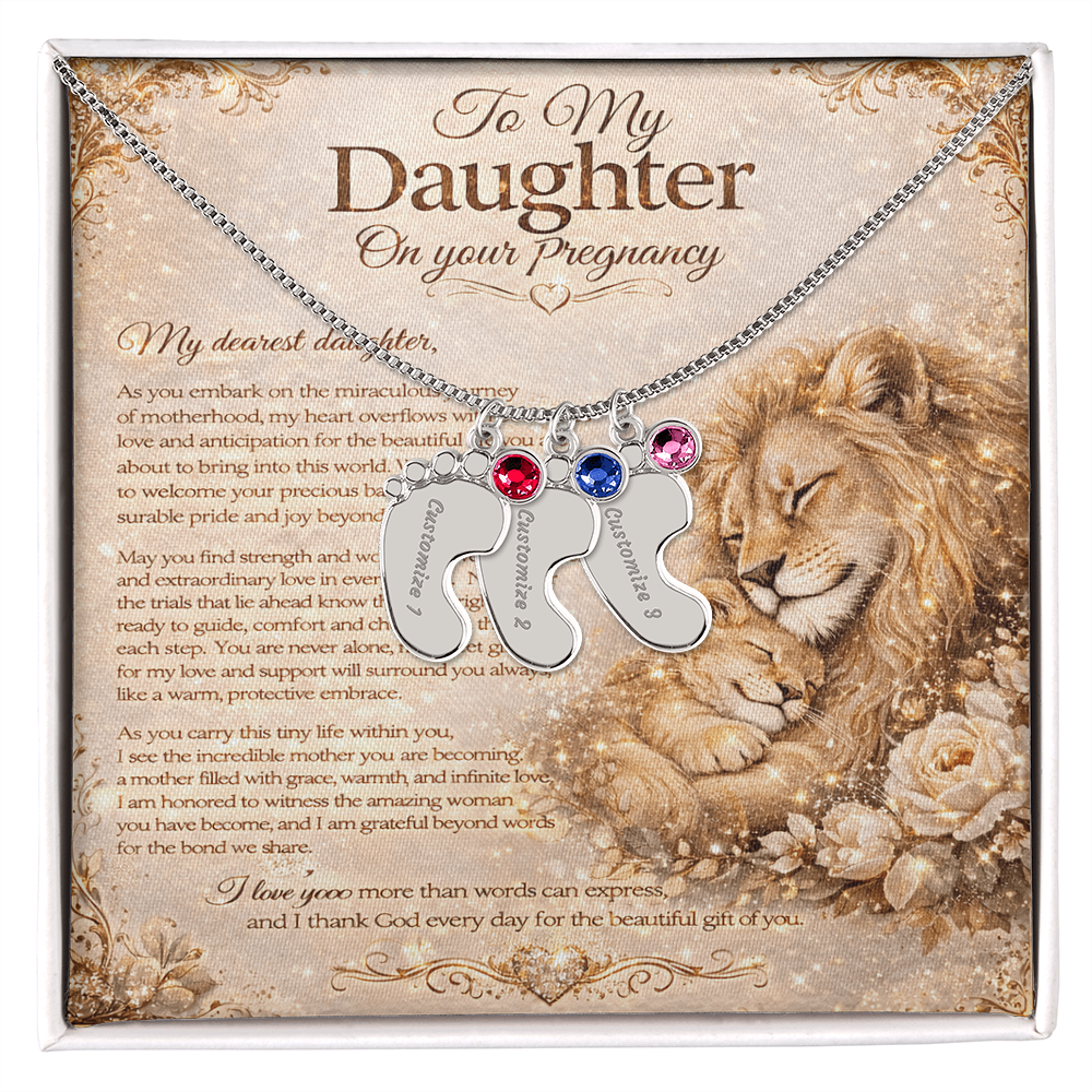 To Our Dearest Daughter's Pregnancy – Necklace Gift Set