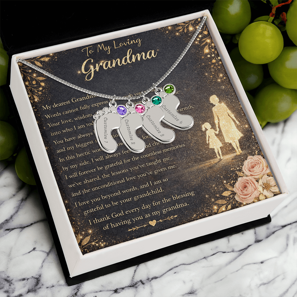 To My Beloved Grandma – Necklace Gift Set