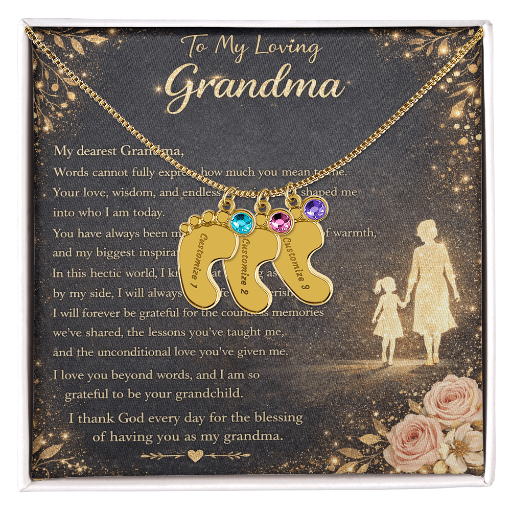 To My Beloved Grandma – Necklace Gift Set